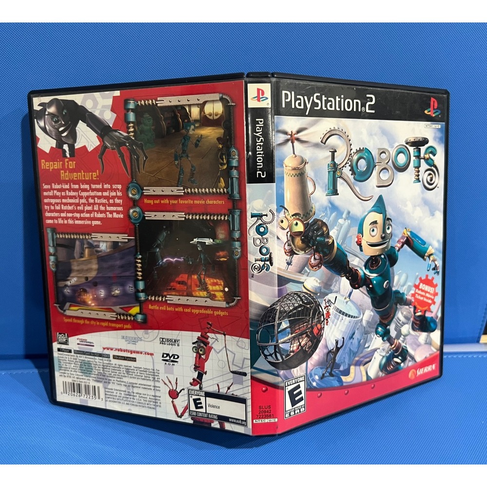 Robots PlayStation 2 PS2 Video Game Sierra 2005 Movie Tie-In SLUS-20942 CIB